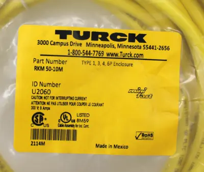 NEW TURCK RKM 50-10M