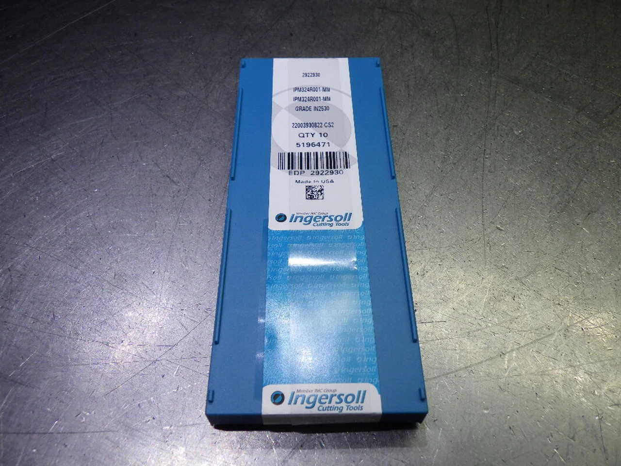 Ingersoll Carbide Milling Inserts QTY10 IPM324R001-MM IN2530 (LOC483A)