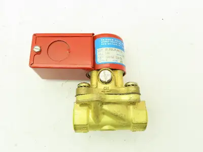 Skinner Lancer 2LB2LRJ4102 Brass Solenoid Valve 2-Way NC 120V 100 PSI 1/2" NPT