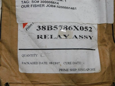 USED FISHER CONTROLS 37B5786X052