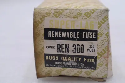 BUSSMANN REN300 FUSE  RENEWABLE LINK FUSE 250 VOLT 300 AMP STOCK 2095A
