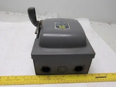 Square D A85351 3 Pole Fusible Safety Switch 30A 240V Max.