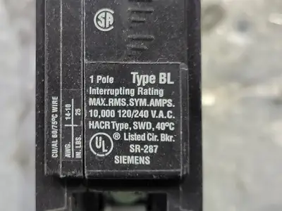 Used SIEMENS B115 Switchgears British Columbia CA | Lenmark #243293