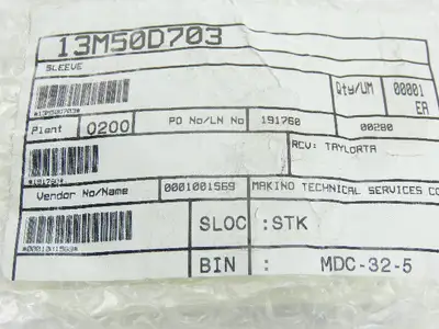 Makino 13M50D703 Sleeve For EDM Machine