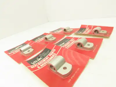 Velvac 704069 Clamp Kit 5/8" Round 5/16" Mounting Hole Aluminum Lot of 6