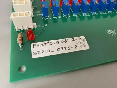 USED DATRAN DTB-081-2-B SERVO DRIVE BOARD