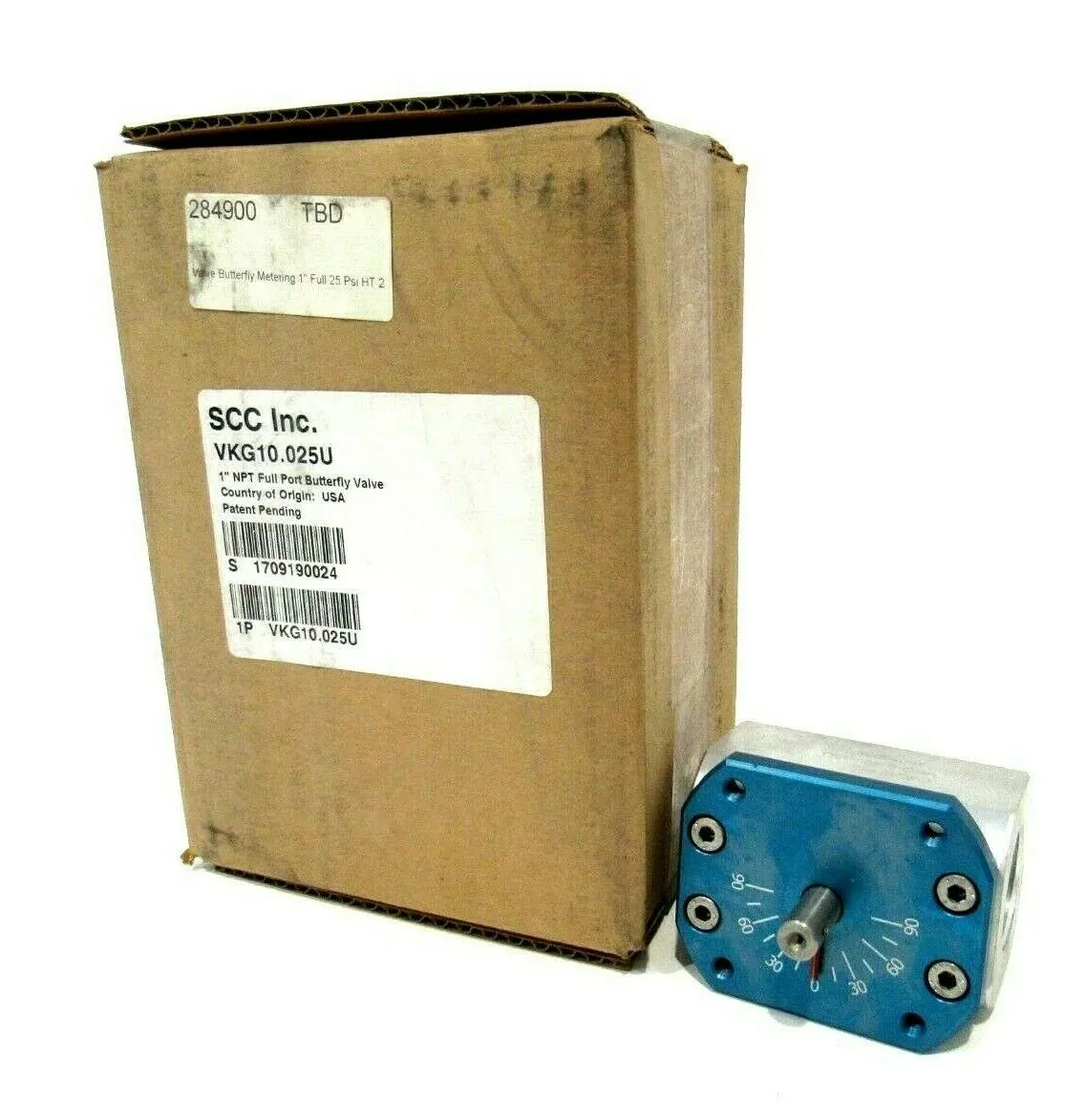 NEW SSC INC. VKG10.025U FULL PORT BUTTERFLY VALVE 1"NPT VKG10025U