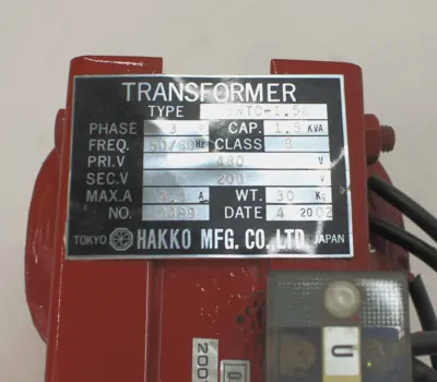 USED HAKKO MFG 3WTC-1.5K