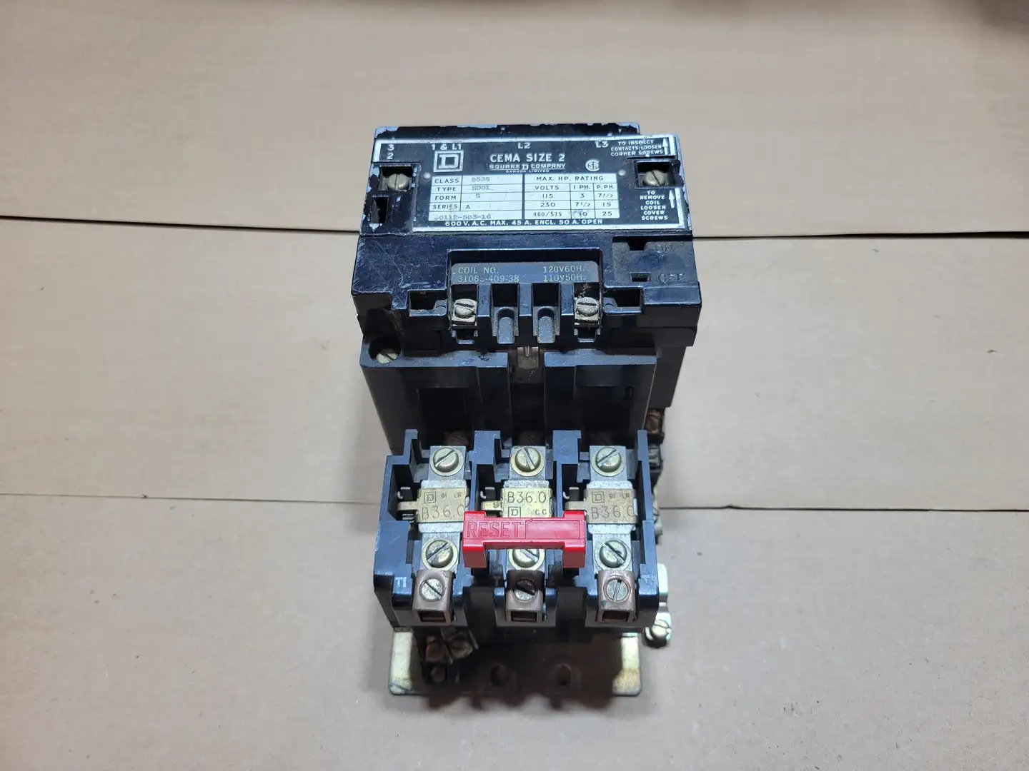 Used SQUARE D 8536 SD01 Starters British Columbia CA | Lenmark #1488902