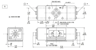 Bosch Rexroth 9 810 161 089 Mod Hydraulic Meter Throttle Valve, FF1-SHMH-01 H-50 [New]