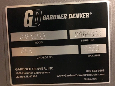 USED Sutorbilt Gardner Denver GAFMDRA