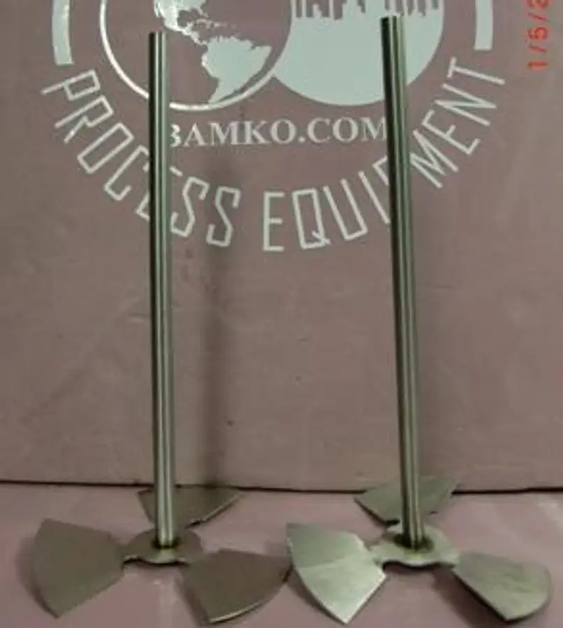 QTY. 2. STAINLESS STEEL OVER HEAD STIRRER PADDLES ...