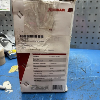 New | in-Stock Robinair 15310 Vacuum Pumps Indiana US | J&J Industrial Supply #1362124