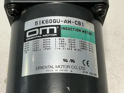 USED ORIENTAL MOTOR 5IK60GU-AW-CB1