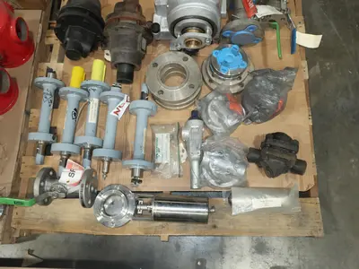 3 PALLETS OF ASSORTED VALVE REPLACEMENT PARTS