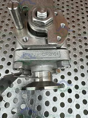 USED SVF -F. C. I. SB76666ATTR BALL VALVE 1500 PSI W/ 1" SANITARY FITTING