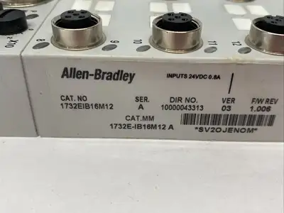 USED ALLEN-BRADLEY SER. A AMORBLOCK 16-POINT INPUT MODULE, ETHERNET/IP