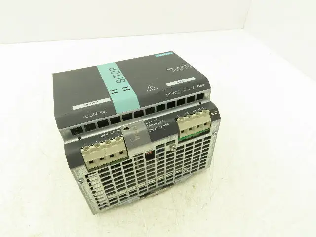 Siemens 6EP1436-3BA00 Sitop Power Supply 24VDC 20A Out 48VAC 3Ph 1.3A In