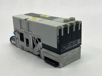VMPA2-FB-AP-2-1, VMPA2-M1H-G-PI, VMPA2-RP | Festo VMPA2-FB-AP-2-1 Sub Base w/ VMPA2-M1H-G-PI Solenoid Valve VMPA2-RP Cover - Used