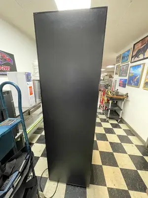 Used Oasis Used Oasis Refrigerated Self-Service Commercial Air Curtain Display Case with Door 120V Open Air Merchandisers (coolers) Illinois US | Falcon Restaurant Supply #1376388