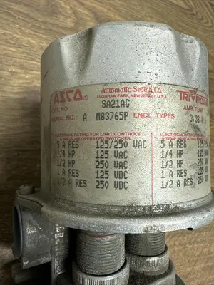 New | in-Stock ASCO SA21AG Miscellaneous Equipment (Electrical & Power) | Surplus Asset Holdings #1194558