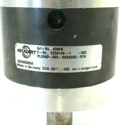 USED NEUGART PLE080-005-SSSA3AE-R19 GEAR BOX PLE080005SSSA3AER19