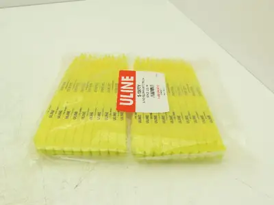 Uline S-13677Y Truck Safety Seals 8" Yellow Plastic Security Numbers Lot of 1000