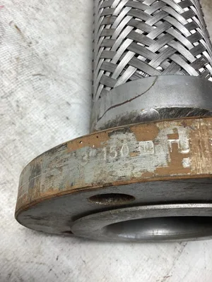 3″ X 24″ Braided Stainless Steel Flex Pipe Expansion Joint -NOS