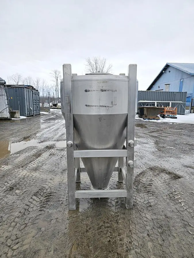 Used 310 Gallon Tank (Tote), Stainless Steel