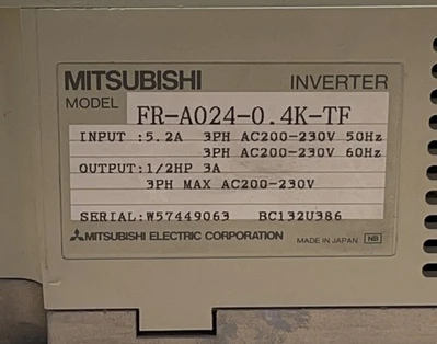 USED Mitsubishi Electric FR-A024-0.4K-TF