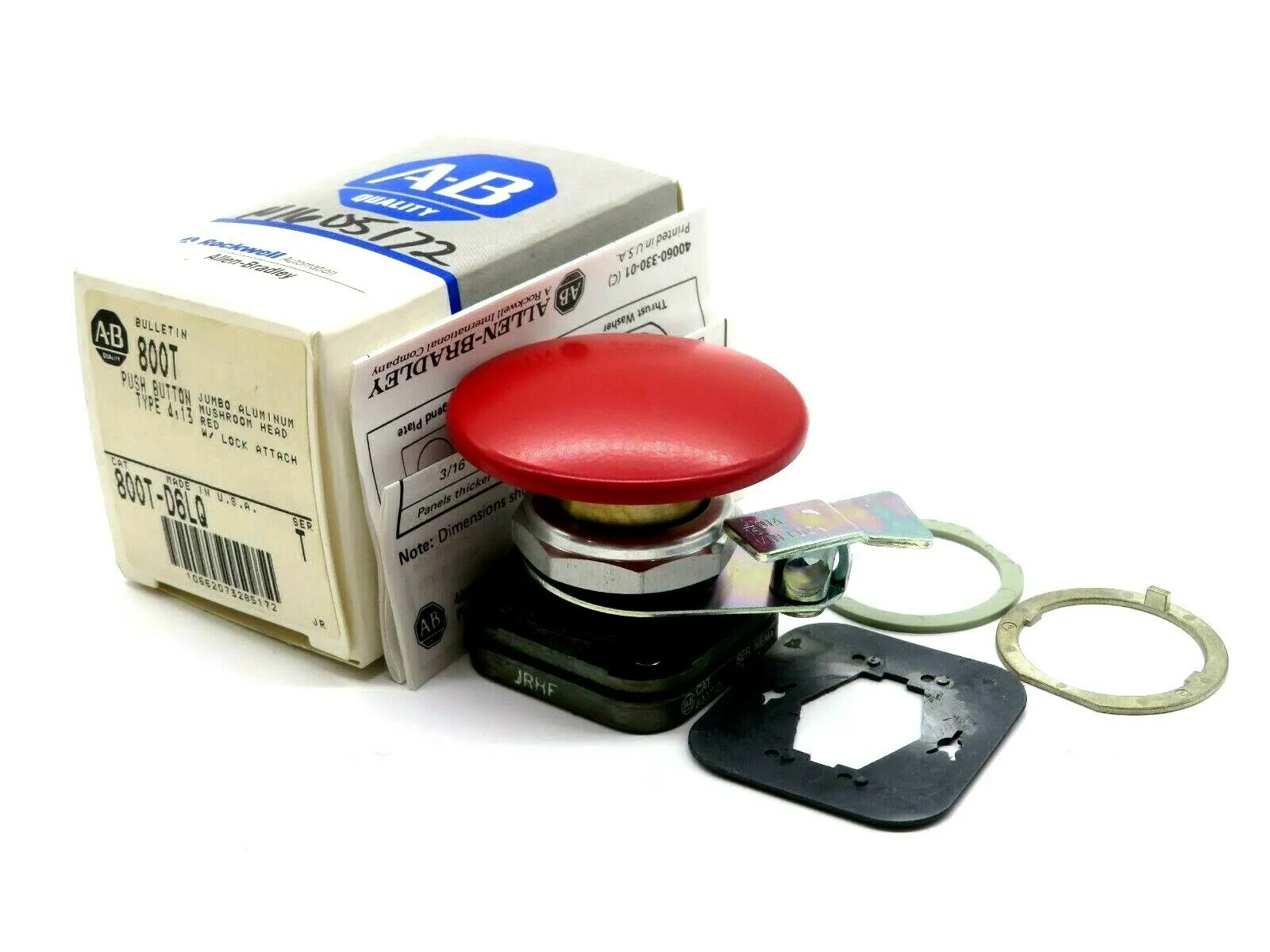 NEW ALLEN BRADLEY 800T-D6LQ PUSH BUTTON SERIES T 800TD6LQ