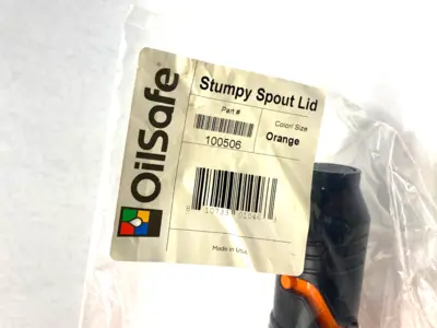 New | in-Stock OILSAFE WIDE STUMPY SPOUT LID, ORANGE Misc Industrial Equipment | Maverick Industrial Sales #1103750