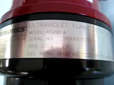 Det-Tronics X5200 A (008524-001) UV Flame Detector X5200A4N15W1 NEW C16