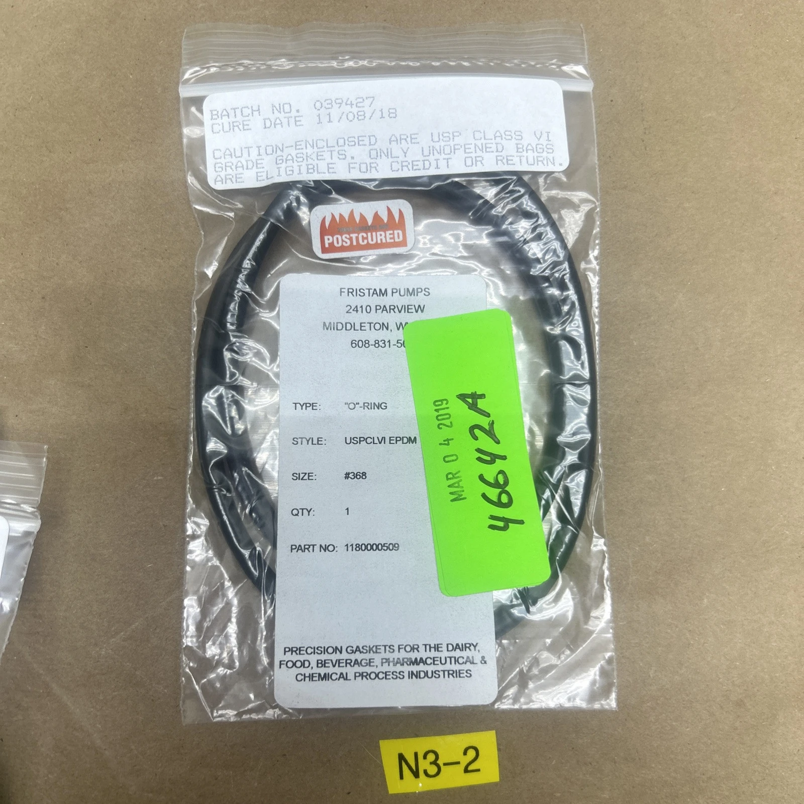 NEW Fristam 118000509