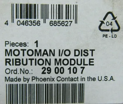 NEW PHOENIX CONTACT 29-00-10-7 I/O DISTRIBUTION MODULE 2900107