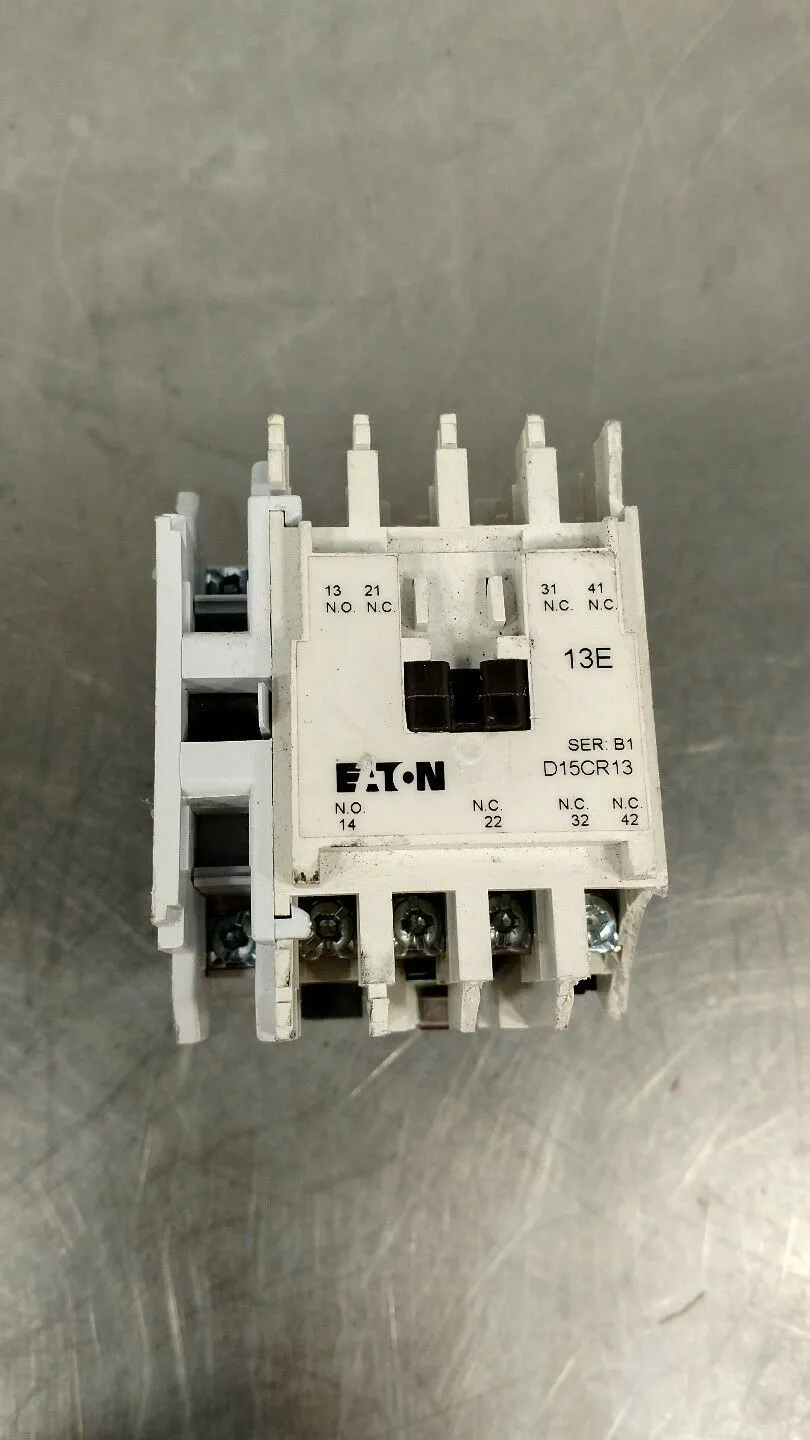 EATON D15CR13 Ser. B1 13E Multipole Relay 4E-12