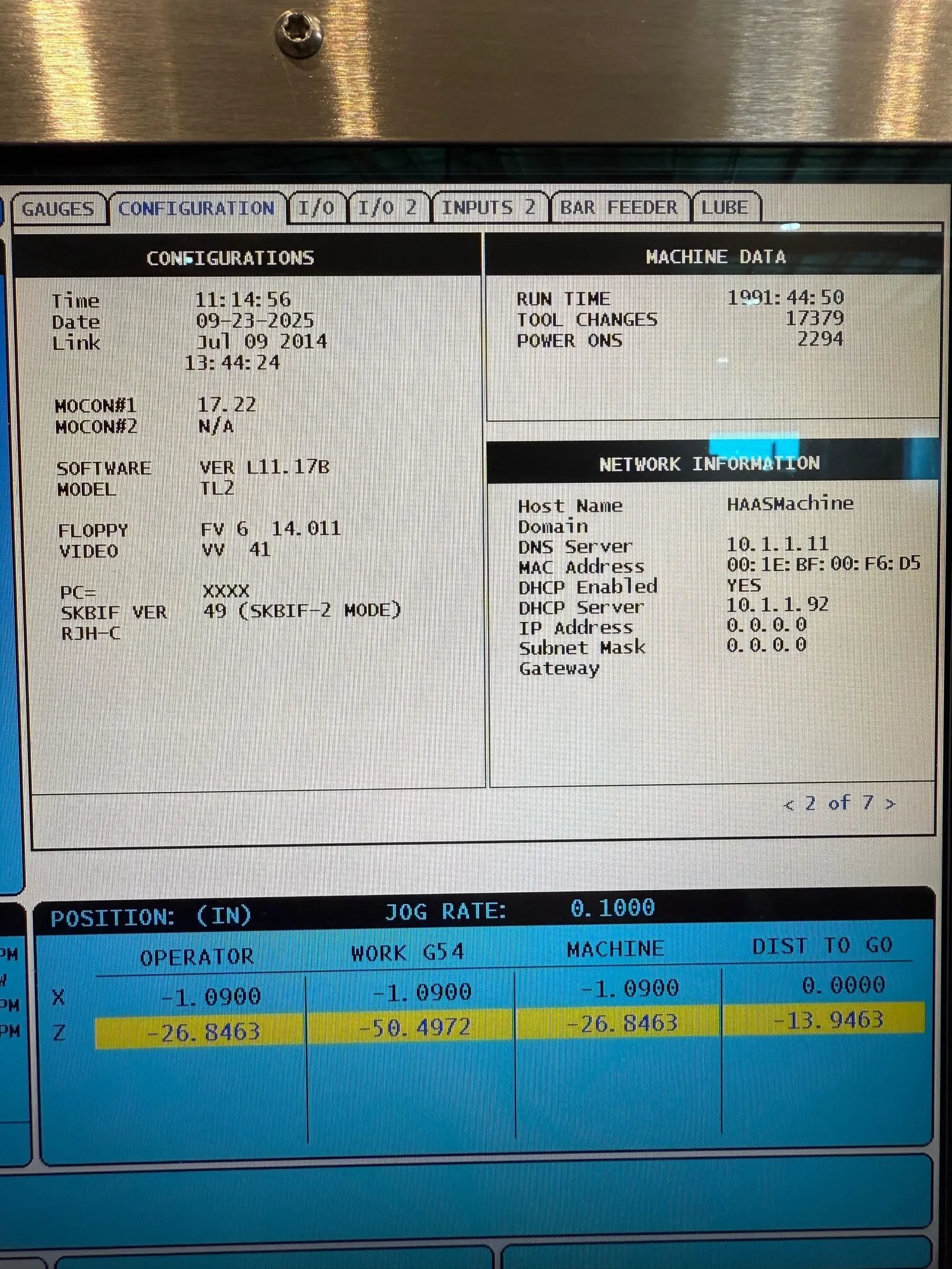 2000 Bobページ USED 2014 HAAS TL-2 CNC Lathes in Florida US - #274362 - Equipt