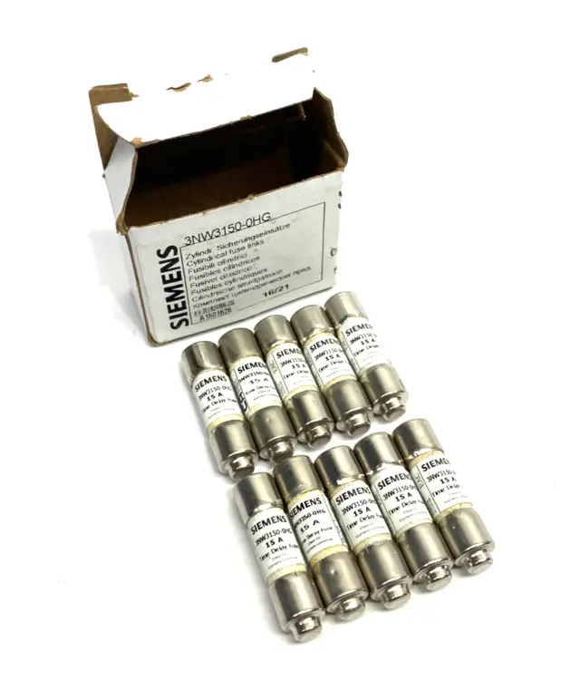 Used SIEMENS SENTRON CYLINDRICAL FUSE, SLOW BLOW, 15A Fuses | Maverick Industrial Sales #1103438
