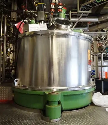Ellerwerk 736 U-A perforate basket centrifuge, 316SS.