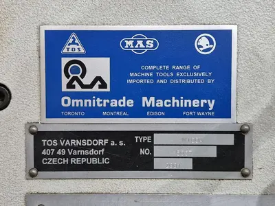 USED 2001 TOS W100A
