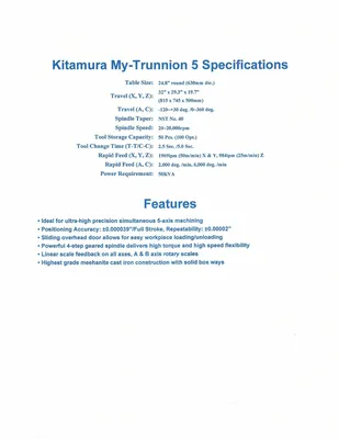 2017 KITAMURA MY-TRUNNION 5-5-AXIS CNC 5-Axis Machining Centers | Murphy Machinery (9)