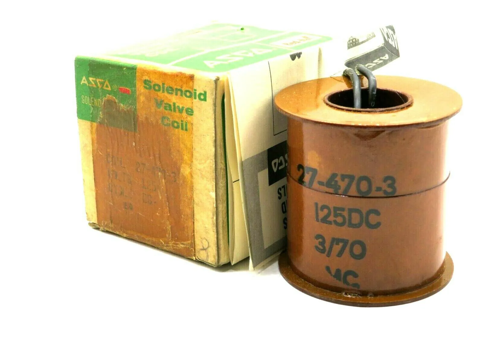 NEW ASCO 27-470-3 VALVE COIL 125VDC 274703