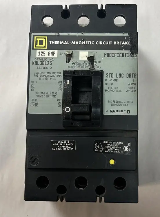 Used SQUARE D KAL36125 Circuit Breakers Ohio US | Surplus Asset Holdings #1708725
