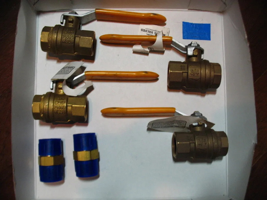 4 NEW RUB BRASS VALVE 3/4 600CWPPN40MS58