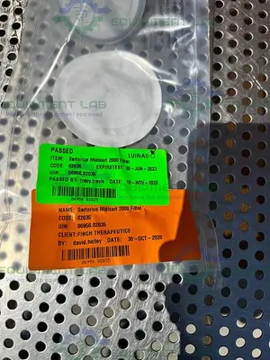 USED BOX OF 12 - SARTORIUS STEDIM 17805 MIDISART 2000 VENTING FILTER PTFE, PP HOUSING