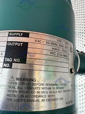 USED YOKOGAWA ADMAG AXF 010C MAGNETIC FLOWMETER W/ 1/2" SANITARY FITTING