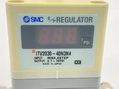 Used SMC Electro-Pneumatic Regulator 3/8" NPT 24VDC Air Pressure Regulators Michigan US | Maverick Industrial Sales #1389652