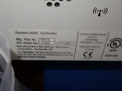 Arthrex / Arthrocare Arthroscopy Pump / Controller