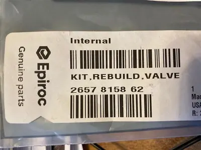 New | in-Stock EPIROC (ATLAS COPCO) VALVE REBUILD KIT - 57815862 Pump & Valve Parts Pennsylvania US | East West Machinery & Drilling #1415653