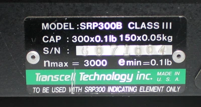 USED TRANSCELL TECHNOLOGY SRP300B